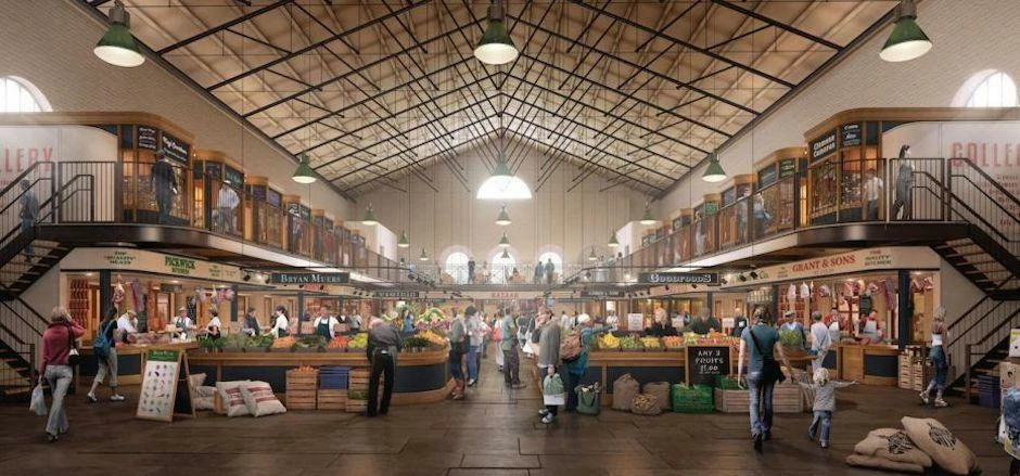 Artist’s impression of the revamped Scarborough Market.