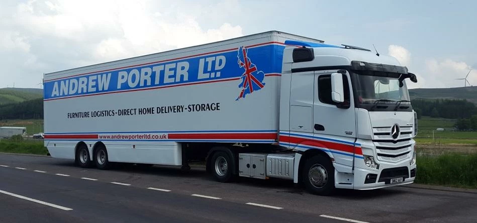 The new Andrew Porter Ltd retail delivery vehicle.
