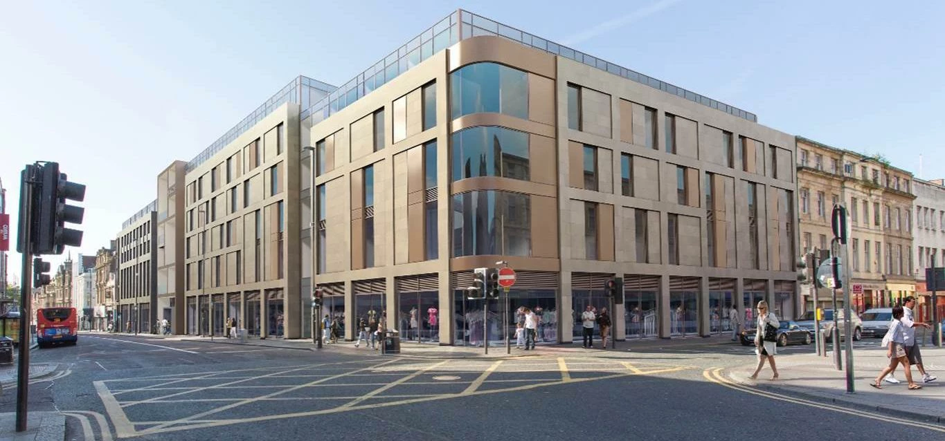CGI of the Newgate Centre development which is currently underway.