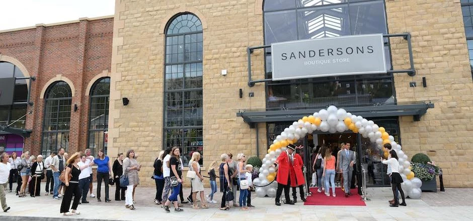the official opening of Sandersons on Thursday September 1st.