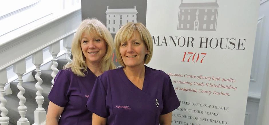 Trish Slater (left) and Dianne Ridley of Nightingales Community Care