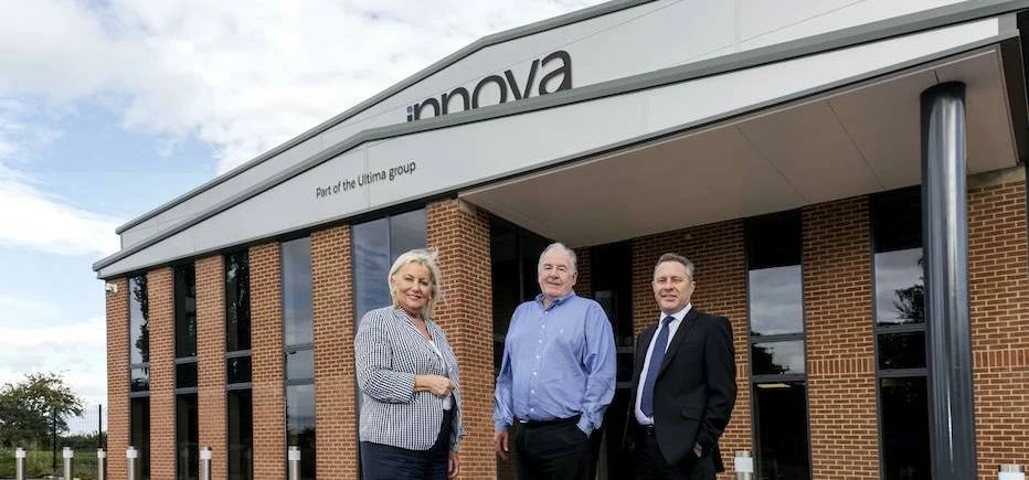 Ultima founders Clare and Alf Ellis, along with Jeremy Bowers, Yorkshire Bank's relationship manager