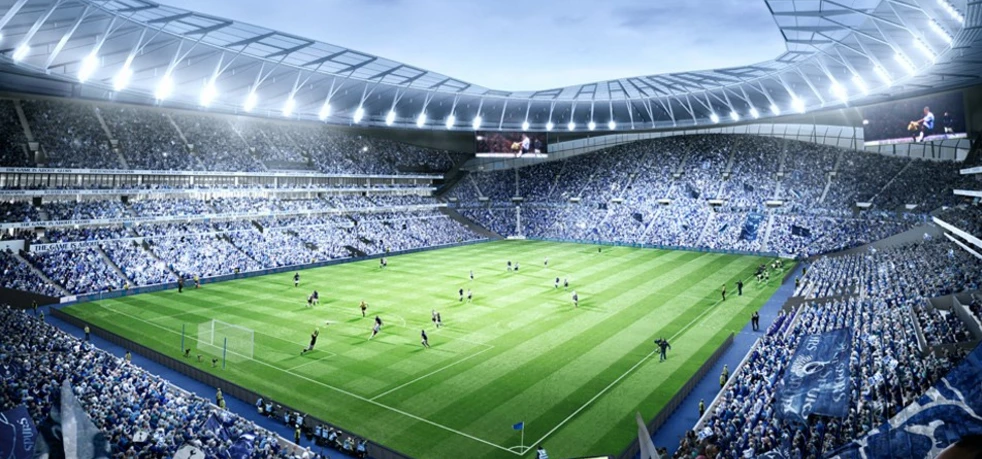 Artist's impression of the new Tottenham Hotspur stadium.