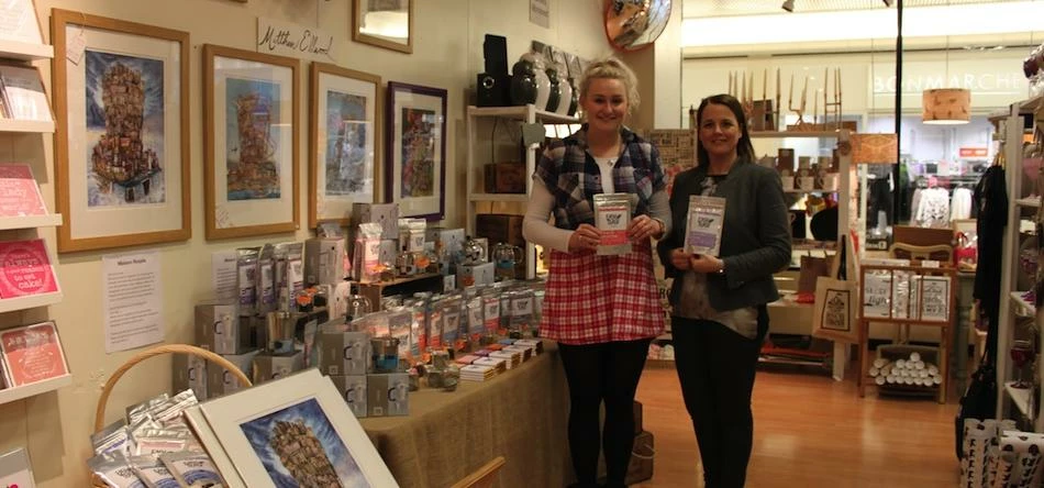 (l-r) Luci Cowie of Easy Teasy with Angela Kingsley of Maison