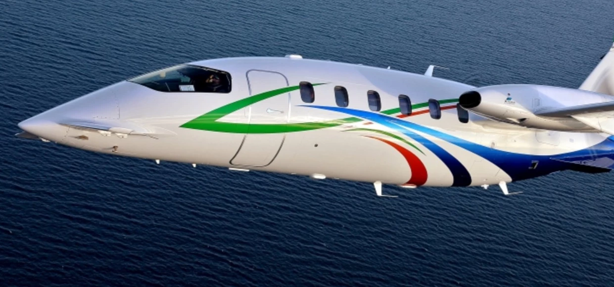 The Avanti EVO craft which is to be on display at London City Airport next week.