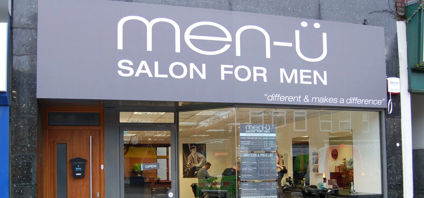 men-u salon for men 