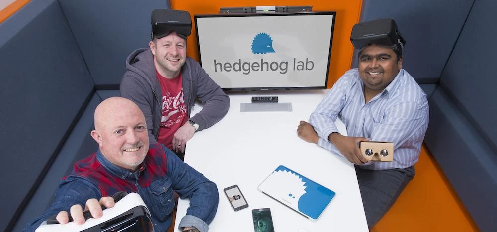 L-R: hedgehog lab's director of immersive technologies, Shaun Allan, with chief product officer Mark