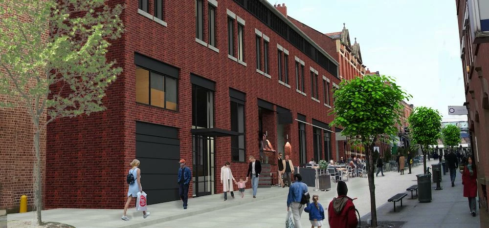 A CGI of the Guildhall Street warehouse scheme
