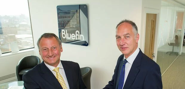 Branch director, Neil Hartley, and director of Holbeck Land, Robert Firth, in the new Bluefin office