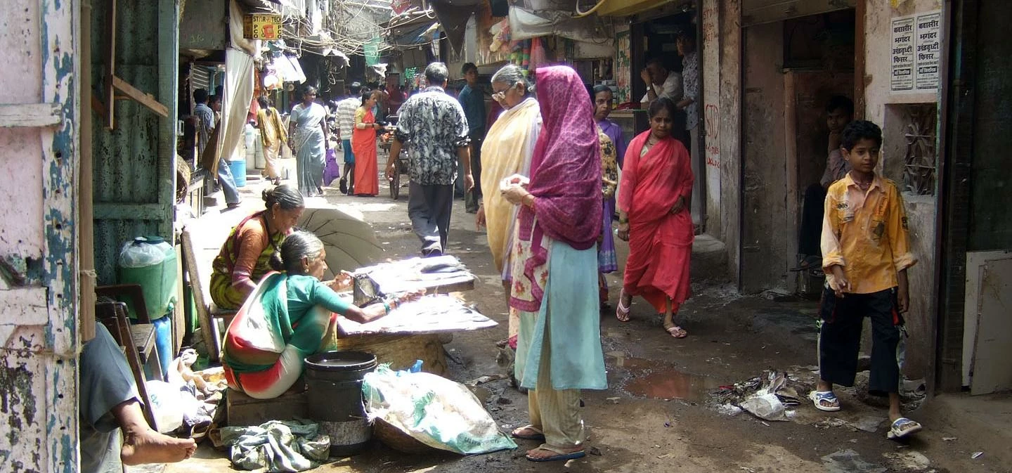 Dharavi, Mumbai. Image: Kounosu - Wikimedia Commons