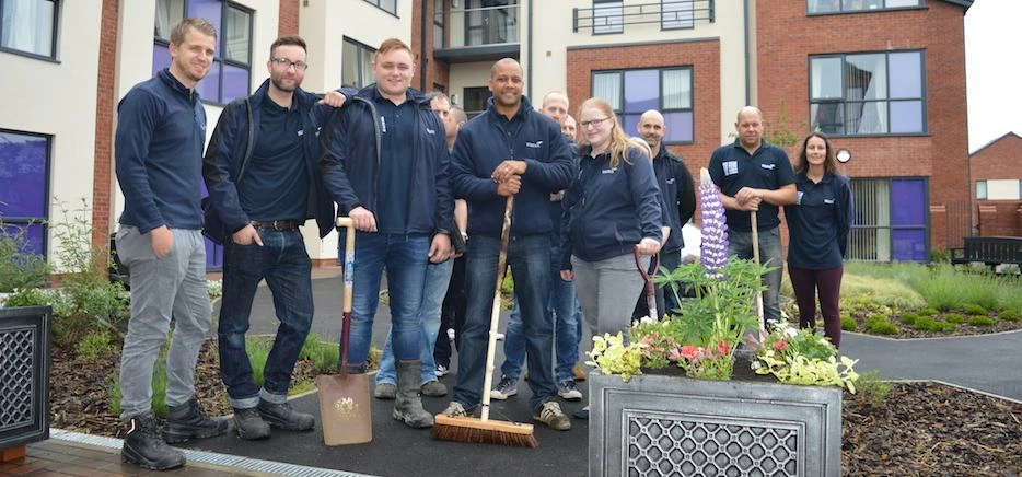 The Wates Living Space team donated time at Frickley Mews.