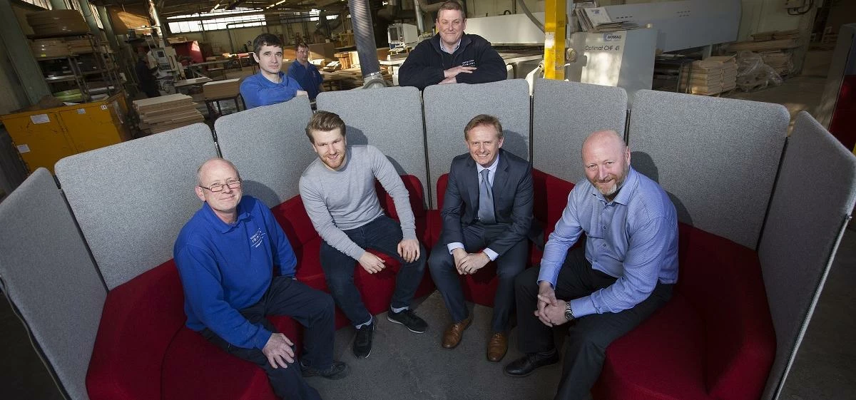 The team behind Zip at Godfrey Syrett's manufacturing hub in Killingworth