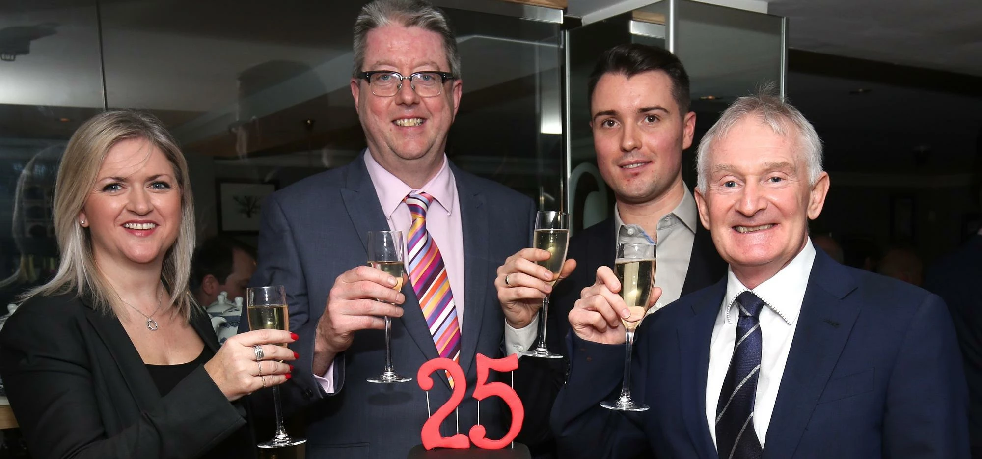 Operations Director Tracy Thompson, with partners Michael Fogarty, John McKenna and Paul Crowley