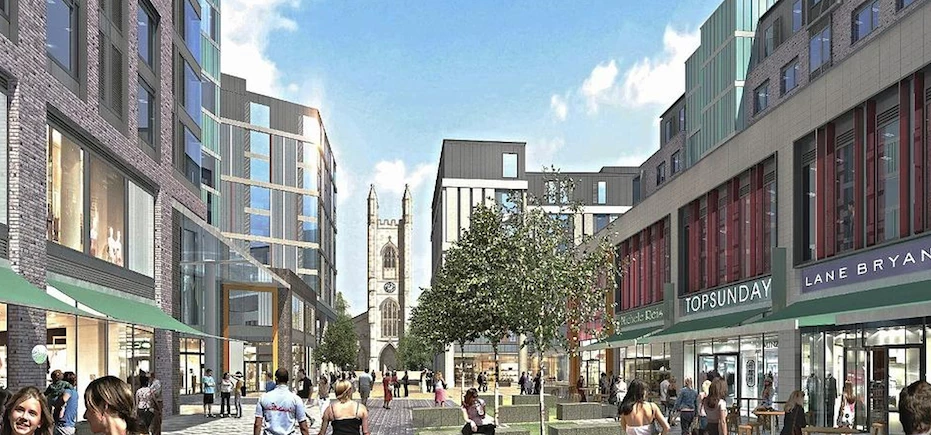 The Chinese-based mixed-use scheme in Sheffield. Photograph: New Era Development website. 