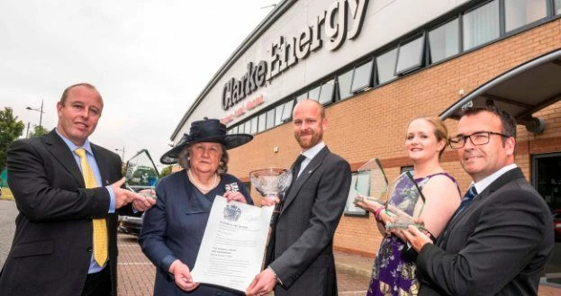 Dame Lorna visits Clarke Energy