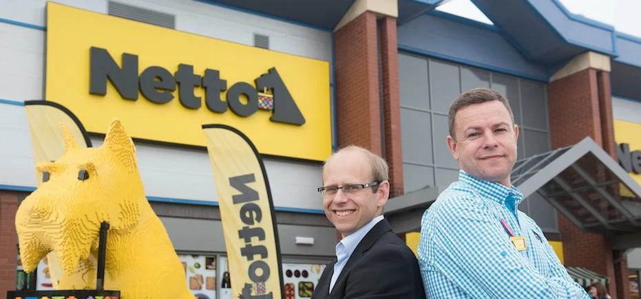 Morten Möberg Nielsen, Managing Director of Netto UK, outside Sheffield's second new-look Netto stor