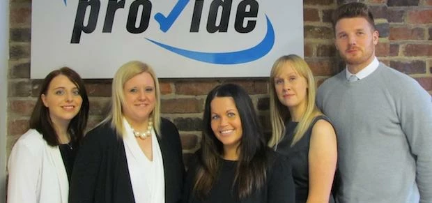 Provide Education's Brighouse team: Katie Dale, Zoe Griffin, Paula Ho, Nicola France and Liam Perry