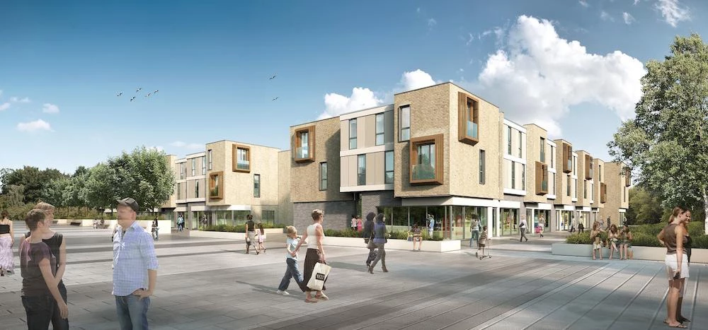 The new £5m mixed-use development at Newcastle's Great Park.