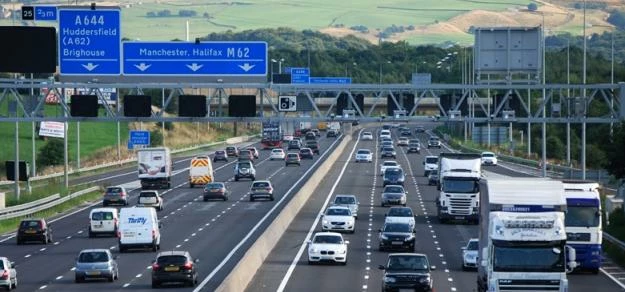 The M62 - more 'smart motorway' technology to be installed 