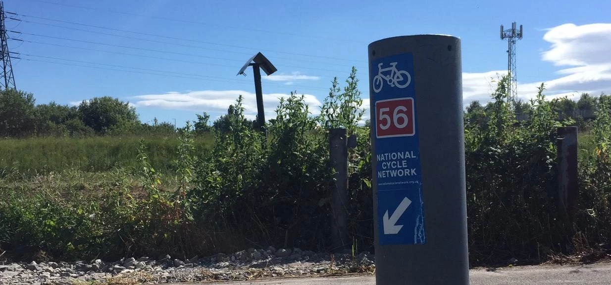 The National Cycle Network's Route 56