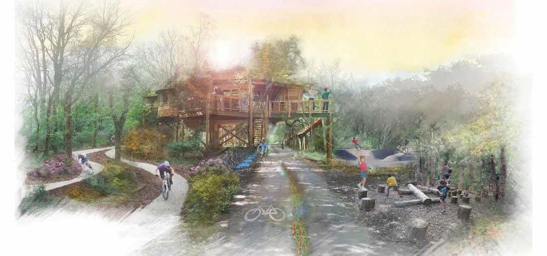 An artist's impression of Central Parks Active Zone, part of the Local Plan