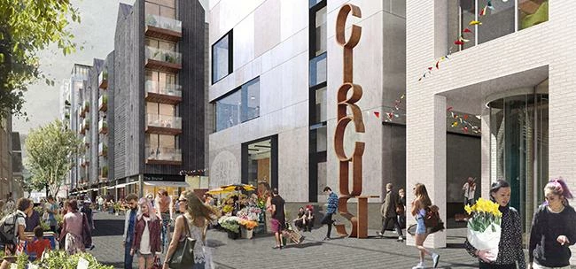 Artist impression of Circus Street development. Image credit: Cathedral Group