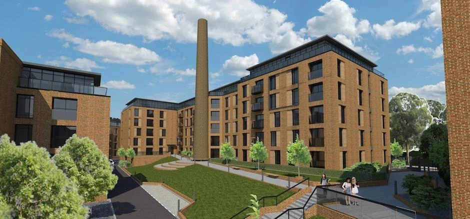 A CGI of the 228 apartment scheme on the site of a former tannery, just outside of Leeds city centre