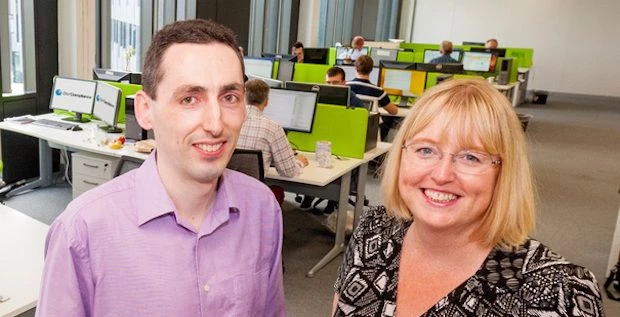 Tracey Smith, Managing Director, York Science Park with Daniel Woolfson, Development Manager, Star C