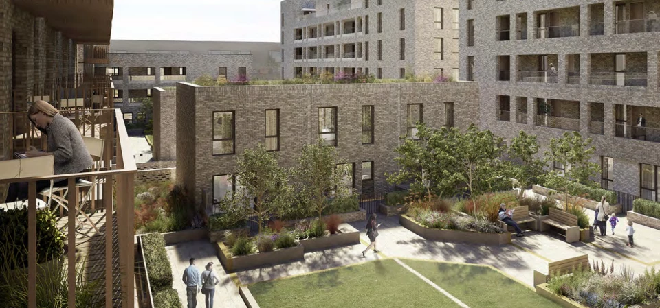 CGI of Gascoigne Estate. Photo: Levitt Bernstein