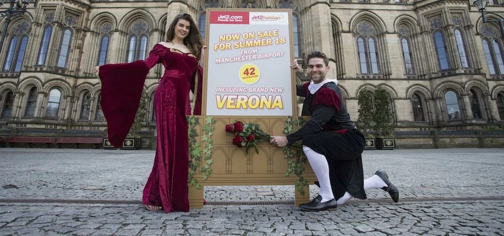 Jet2's Summer 2018 programme will include flights to Verona