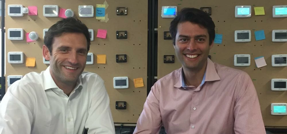 Ian Napier and Adam Fudakowski of Switchee, which has just closed its seed round.