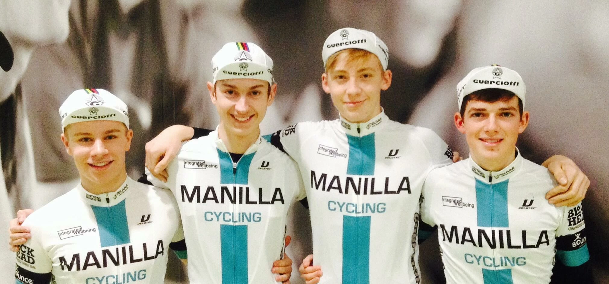 Manilla cycle team youth members (l-r) Tom Hill, Robert Wallace, Will Corbett and Adam Pinder