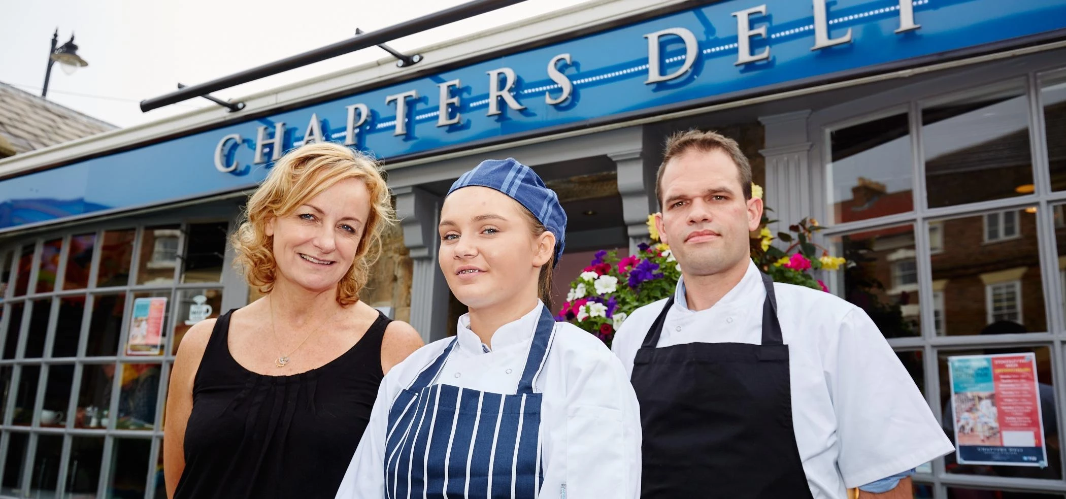 Jane Ablett (owner of Chapter’s Deli), Katie Stevens (apprentice chef at Chapter’s Deli) and Dan Arm