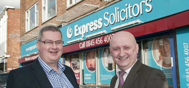 James Maxey, managing partner at Express Solicitors and Steve Taylor, senior relationship manager at