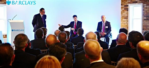 Nick Clegg at Ponsford in Sheffield today