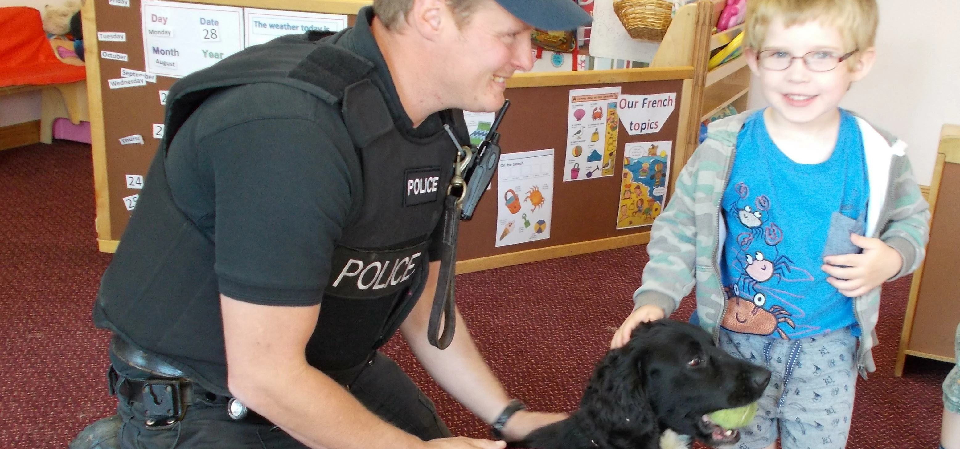 Canine Cop visits Scarborough nursery