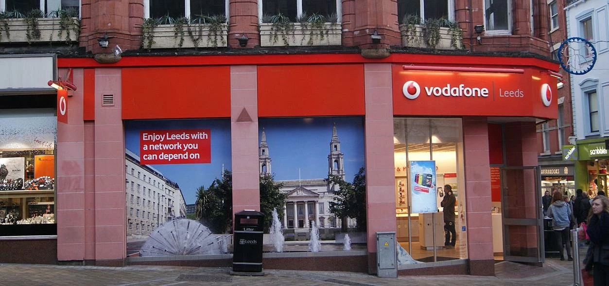 Vodafone, Leeds. Photo: Mtaylor848/Wikimedia