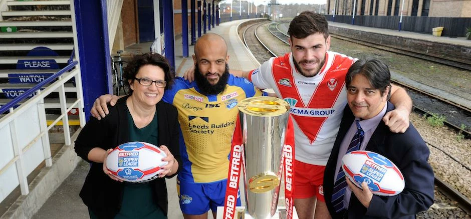 Northern’s Head of Brand and Business Development, Joanne Morley; Leeds Rhinos star, Jamie Jones-Buc