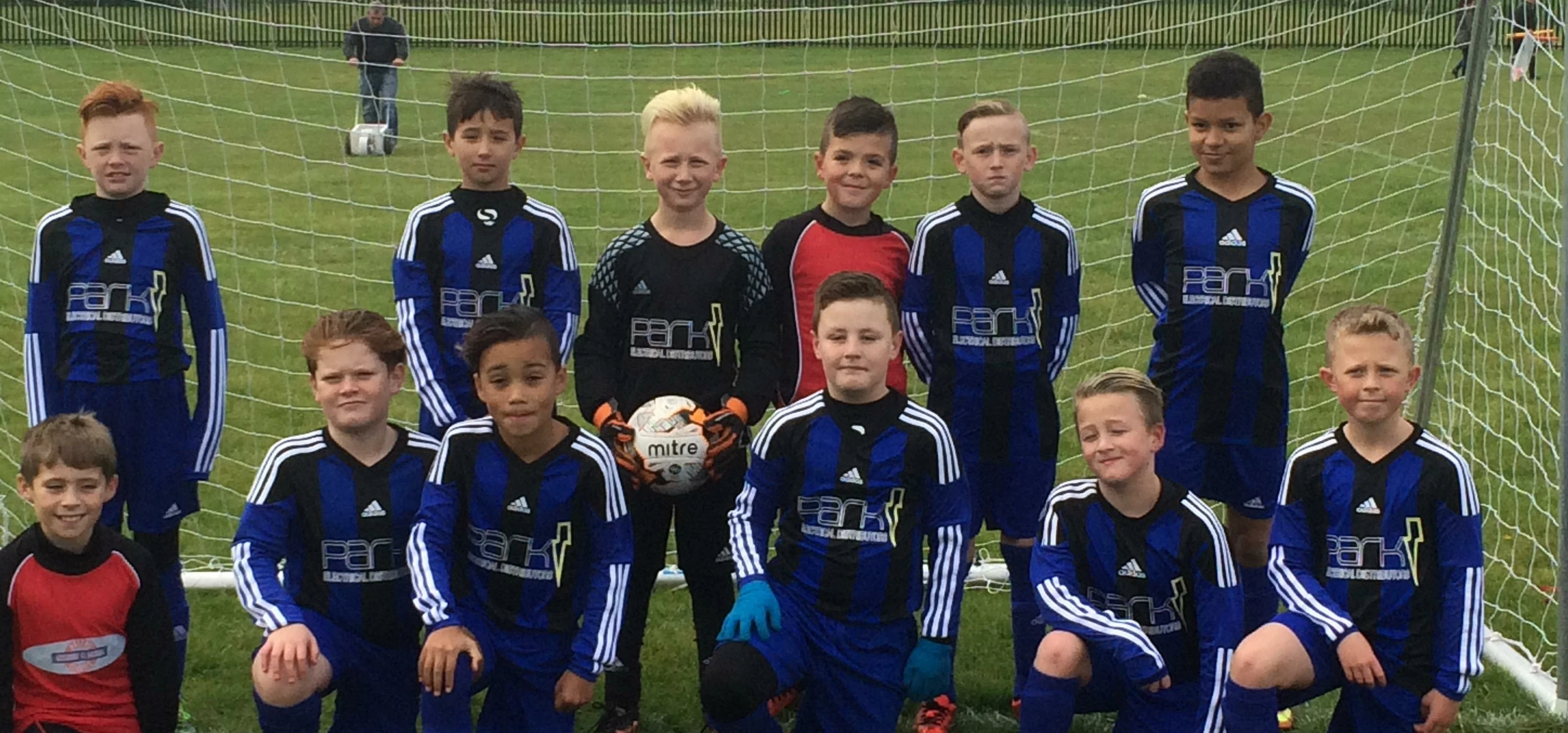The under-10 team at Dormanstown JFC