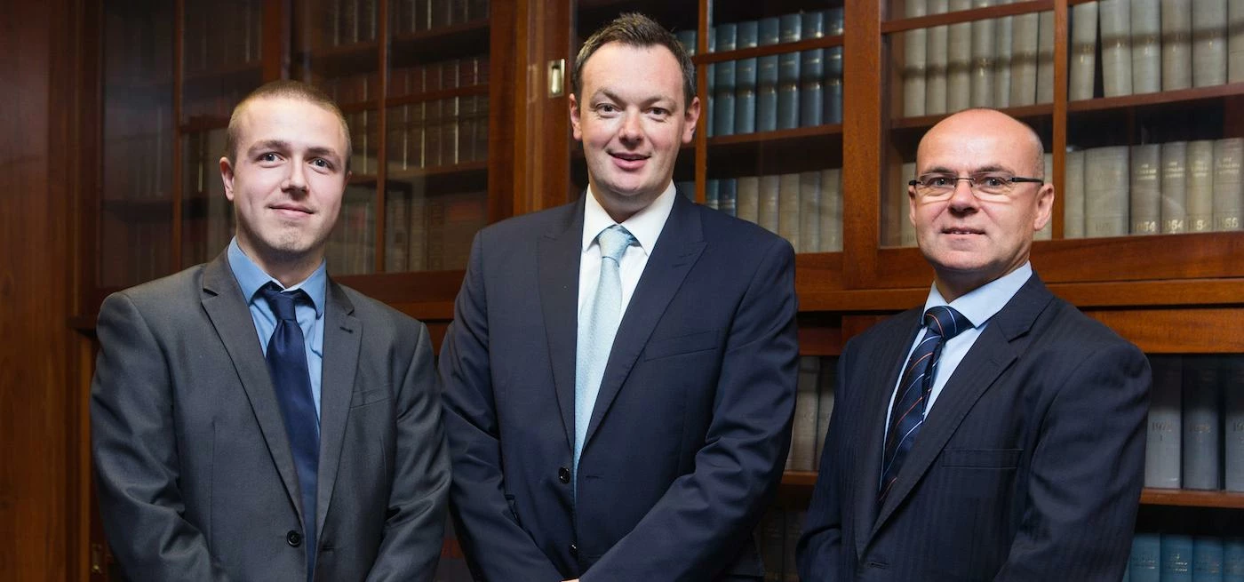 L-R: Sean Devlin, Liam Prescott and Tim Meers of ABH Law