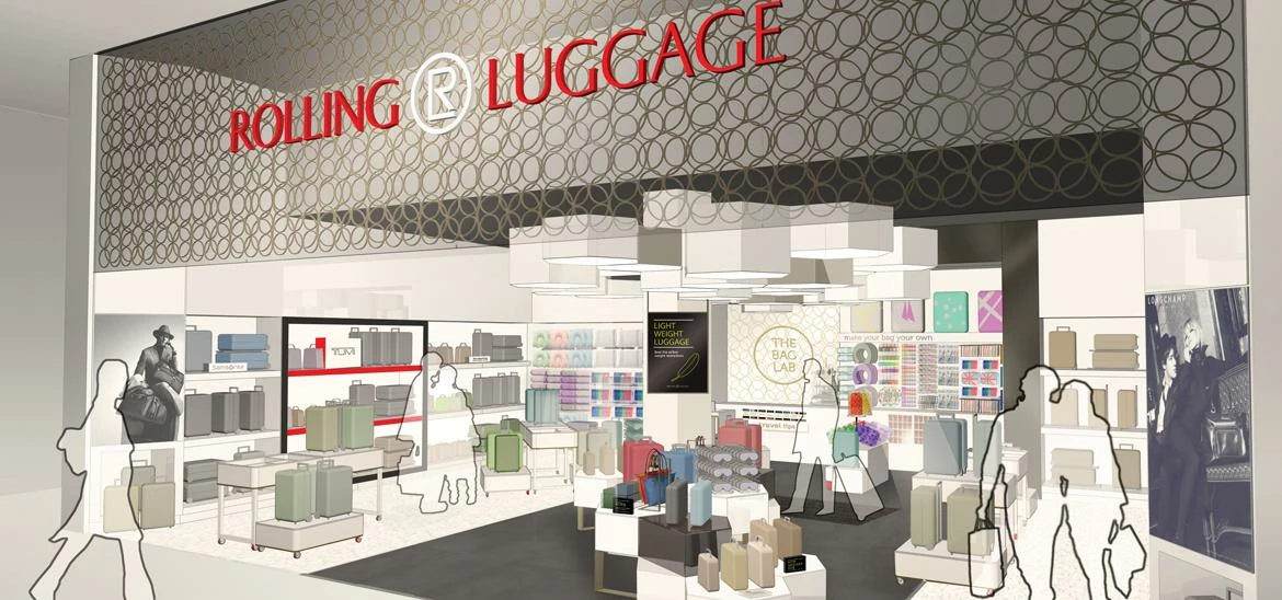 Portland's Rolling Luggage Concept, Heathrow T2