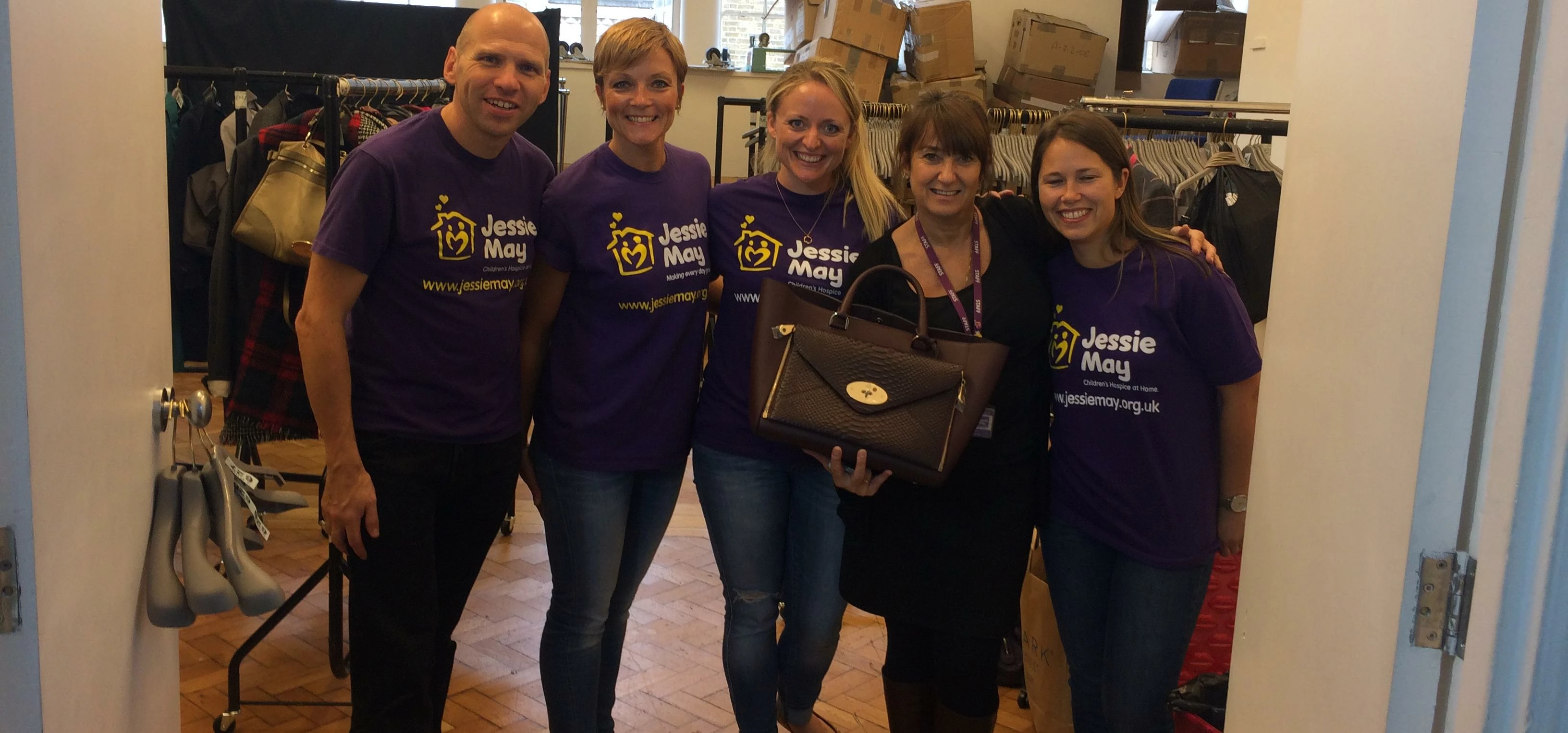 Jessie May team at the sample sale