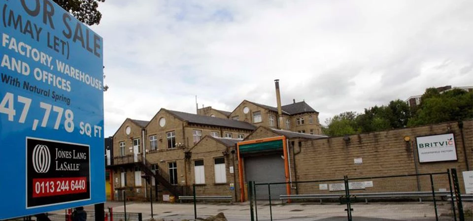 The Britvic factory as it stands now in Birkby, Huddersfield.