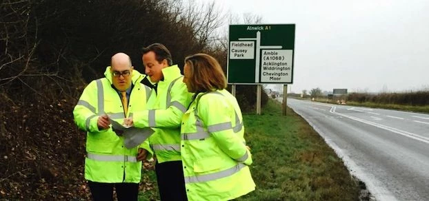 David Cameron visited the North East today