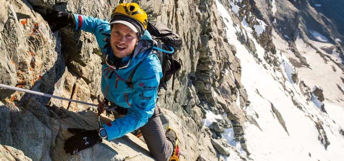 Bergans of Norway is supporting Sam Branson (shown above), Holly Branson and Innocent drinks co-foun