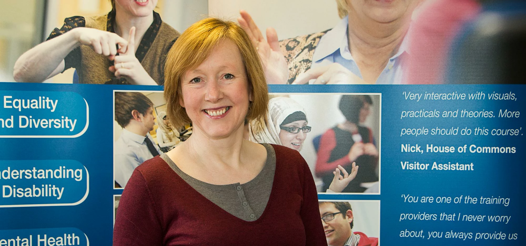 Julie Ryder, Director and Founder of Bacup-based award winning workplace training and consultancy co