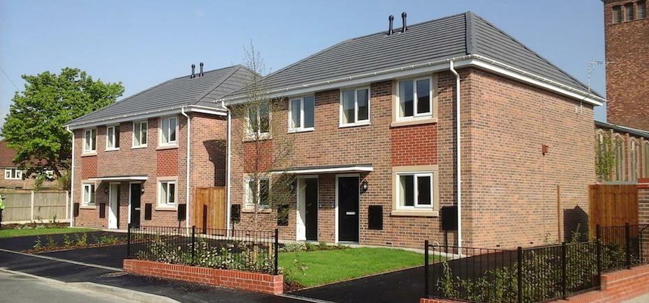 New homes on St George's Road, Huyton