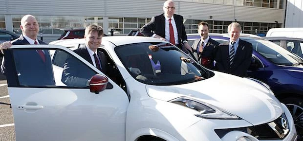 Cllr Paul Watson, Sunderland City Council; Iain Wright MP; Lawrence Davies, Automotive Investment Or