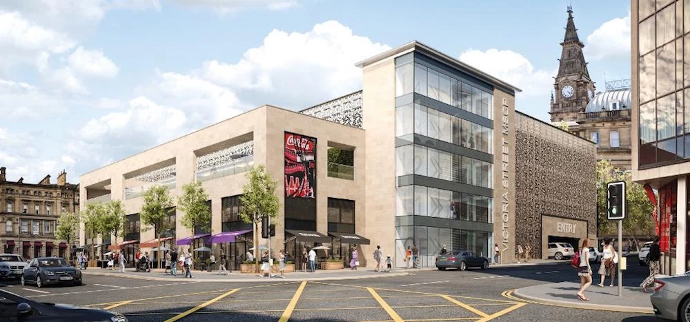 A CGI of the new Victoria Street car park