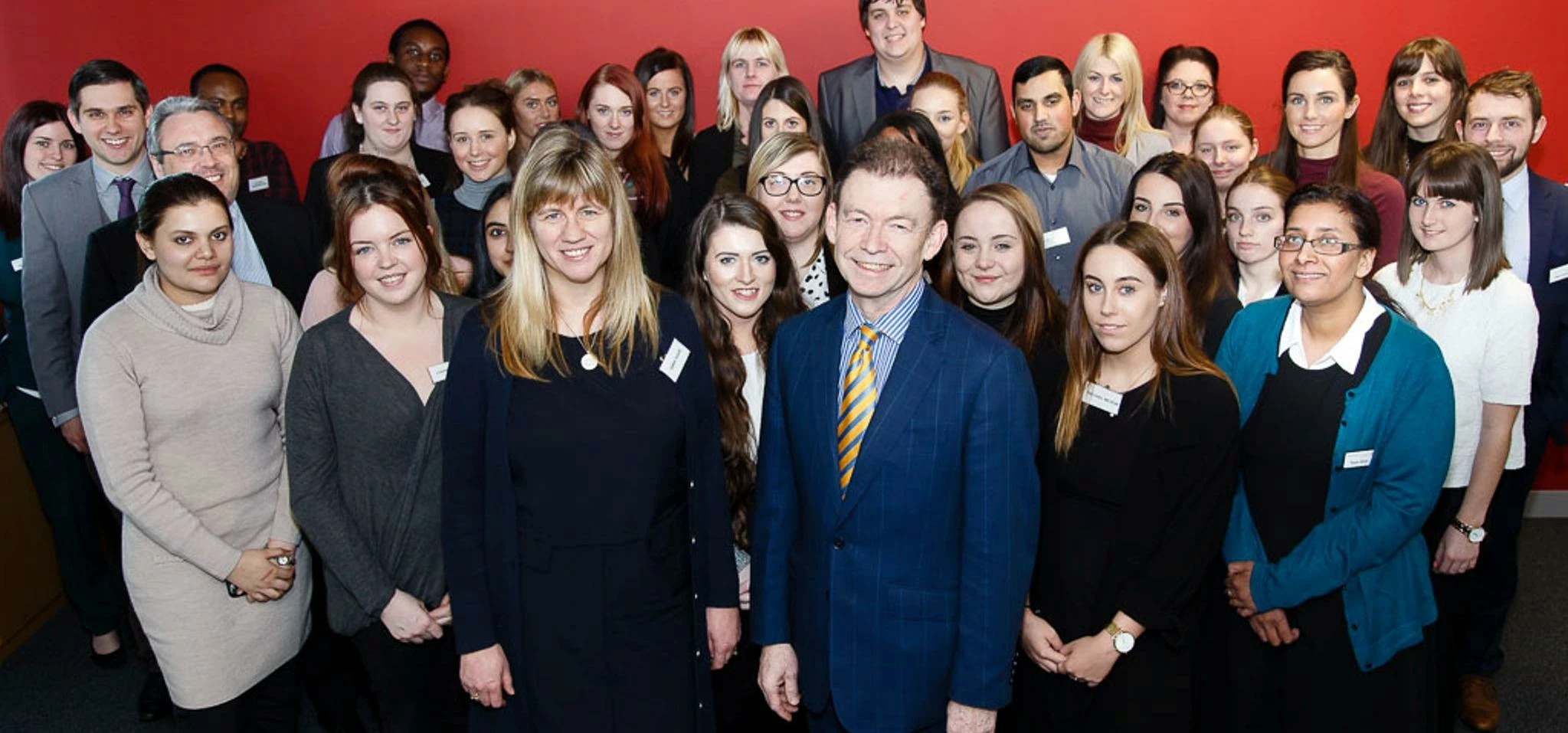 Teesside University law students with (l-r) Emma Teare (senior lecturer at Teesside University) and 